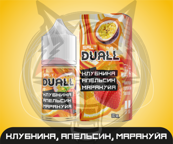DUALL SALT light  Клубника, апельсин, маракуйя 30ml