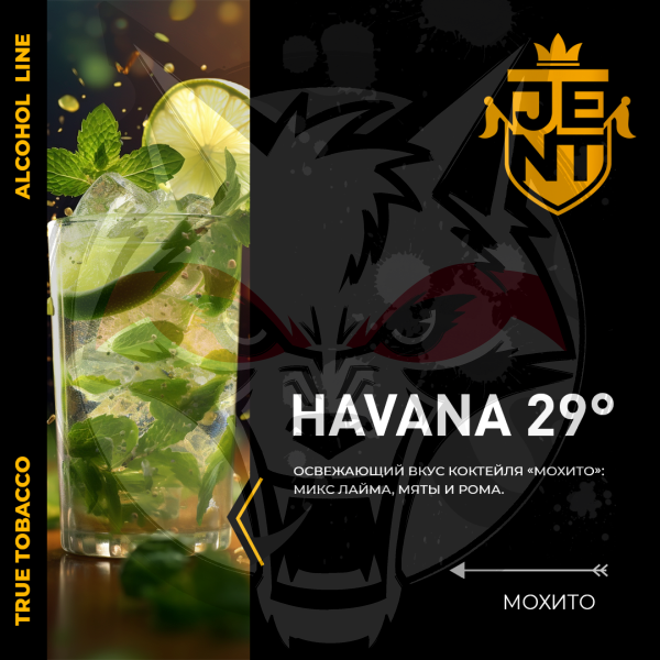 JENT ALCOHOL - Havana 29° (Джент Мохито) 100 гр.