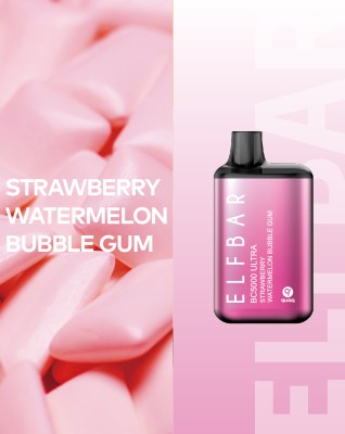 ELF BAR 5000 BC ULTRA Strawberry Watermelon Bubble Gum