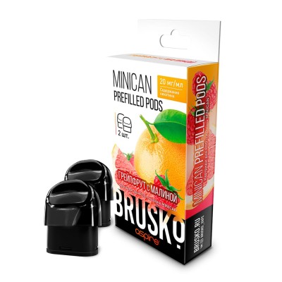 Картридж для Brusko Minican/Minican2/Minican Plus Prefilled (Грейпфрут с малиной)