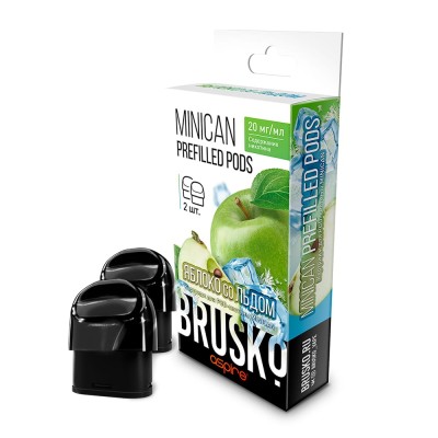 Картридж для Brusko Minican/Minican2/Minican Plus Prefilled (Яблоко со льдом)