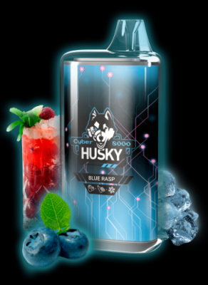Husky Cyber 8000 Затяжек - Blue Rasp