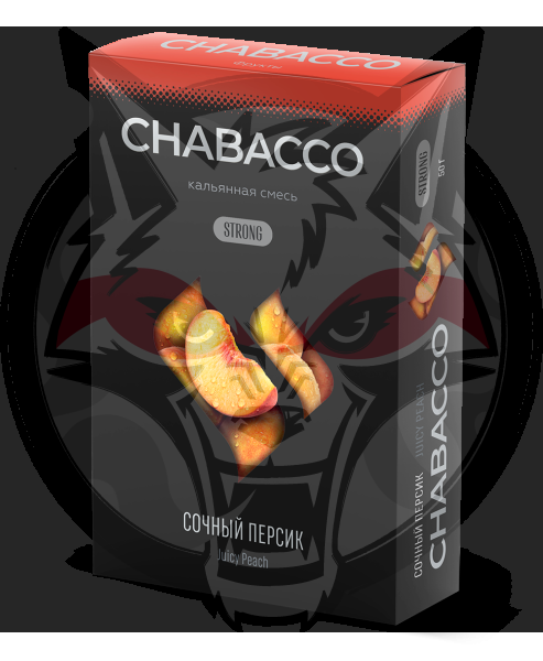 Chabacco Strong - Juicy Peach (Чабакко Сочный Персик) 50 гр.